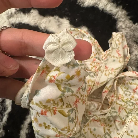 Dior White Floral Silk Camisole Top (Print on 2005 Runway Galliano) - Picture 4 of 4